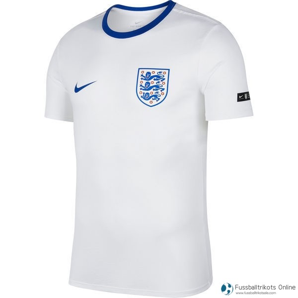 England Trainingsshirt 2018 Weiß Blau Fussballtrikots Günstig
